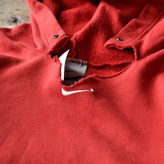 Y2K NIKE “center small swoosh“ レッド! パーカー 250804H