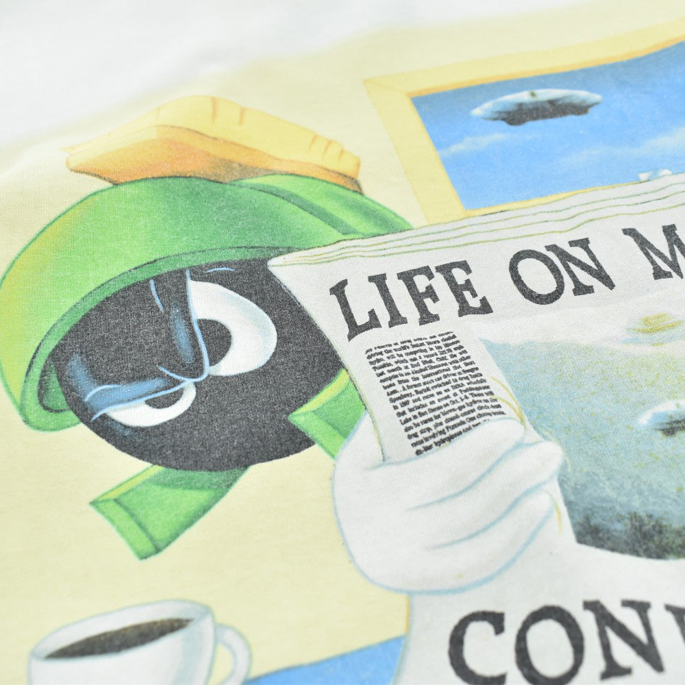 90's LOONEY TUNES "MARVIN THE MARTIAN & UFO" キャラT USA製 260327H