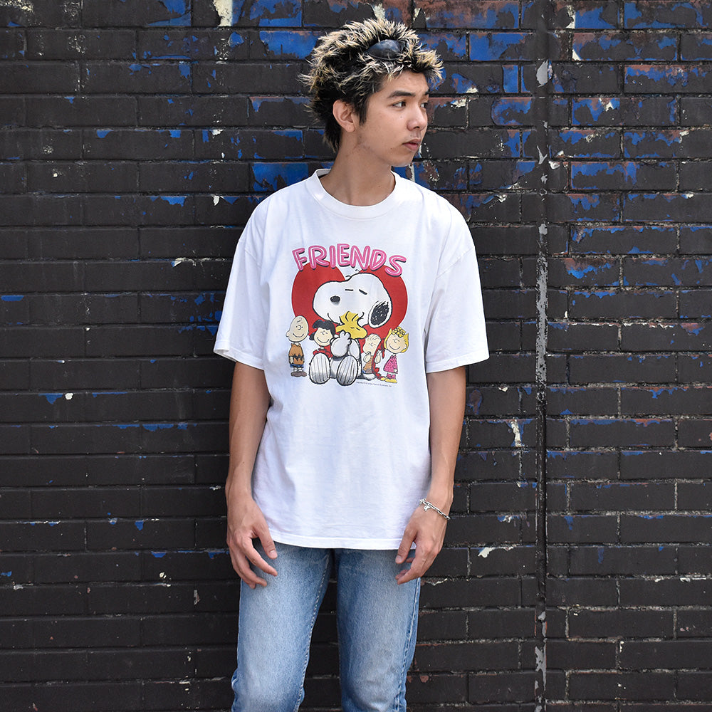 90's～ Peanuts “FRIENDS” 海外アニメ キャラ Tシャツ 250812H