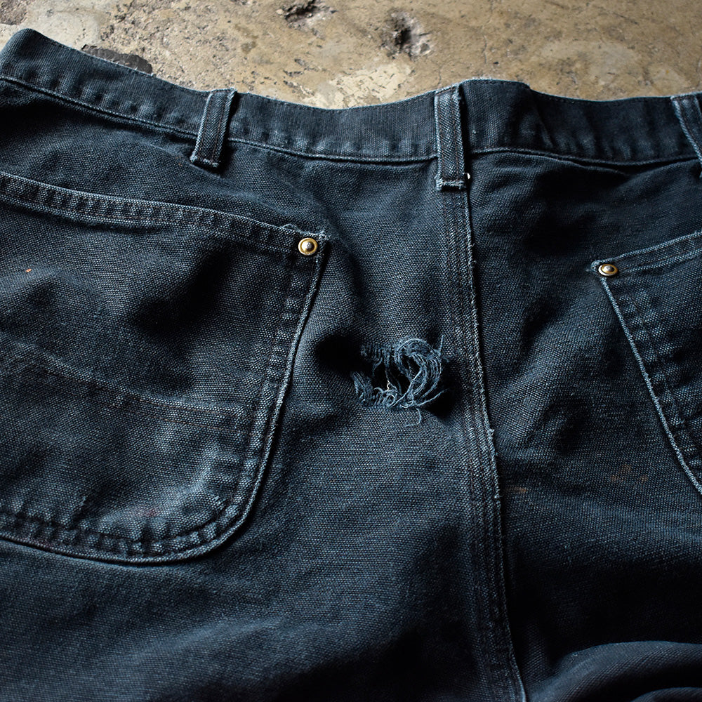 ペンキ！ Carhartt ブラック！ ダブルニー ダック ペインターパンツ 240910H