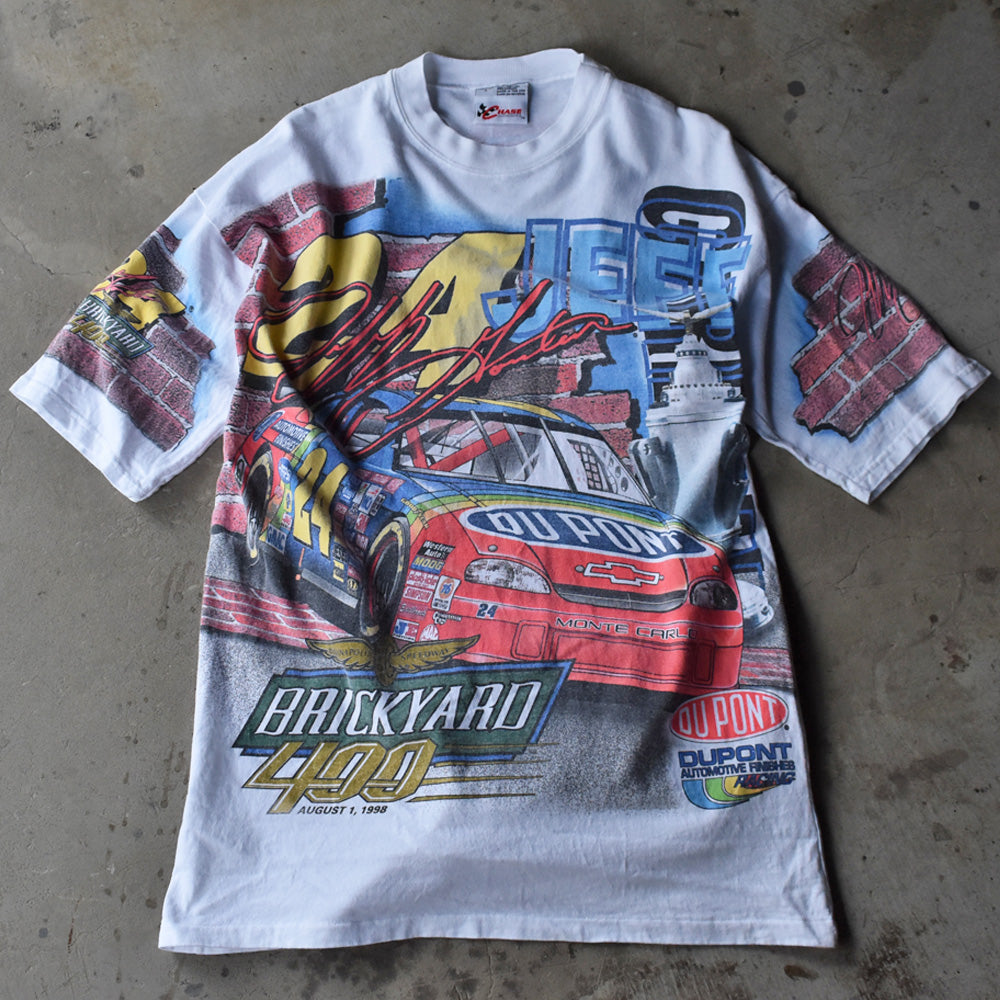 90's Chase Authentics “Jeff Gordon/ジェフ・ゴードン #24” AOP！ レーシング Tシャツ USA製 ...