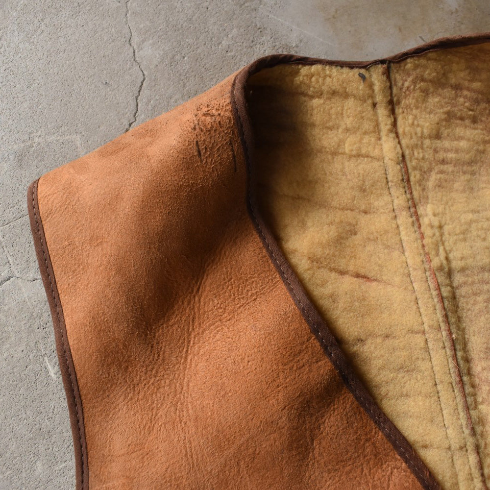 40's CROWN ZIP ムートンベスト 251212H