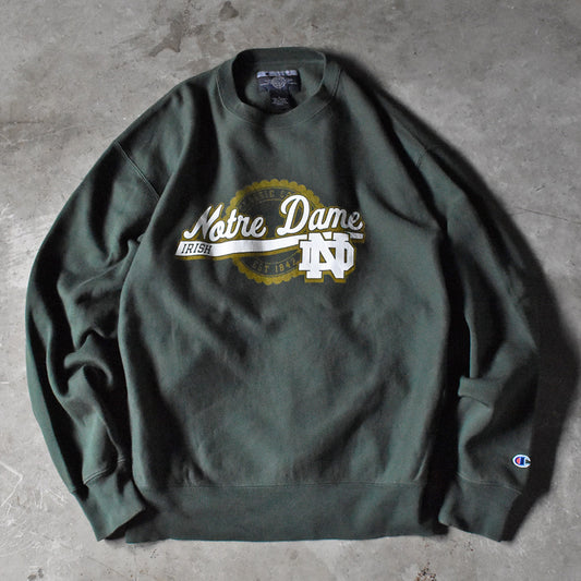 Y2K Champion “Notre Dame” RWスウェット 241127