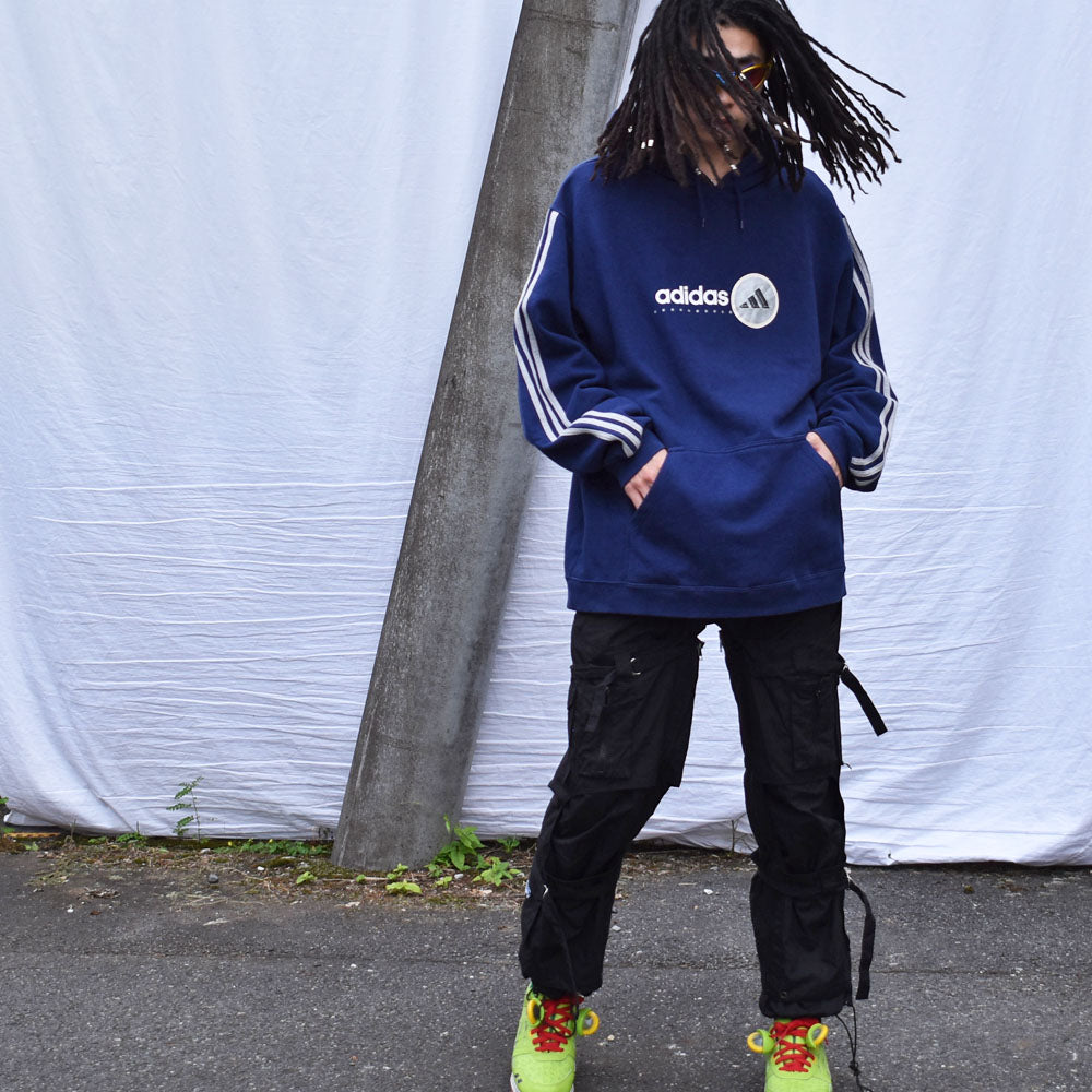 Y2K adidas パフォーマンスロゴ パーカー 231117H