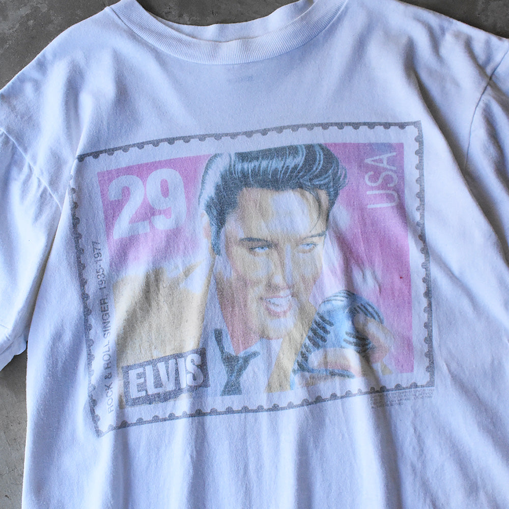 90’s ELVIS PRESLEY “29-cent stamp” 記念切手 Tシャツ USA製 250801