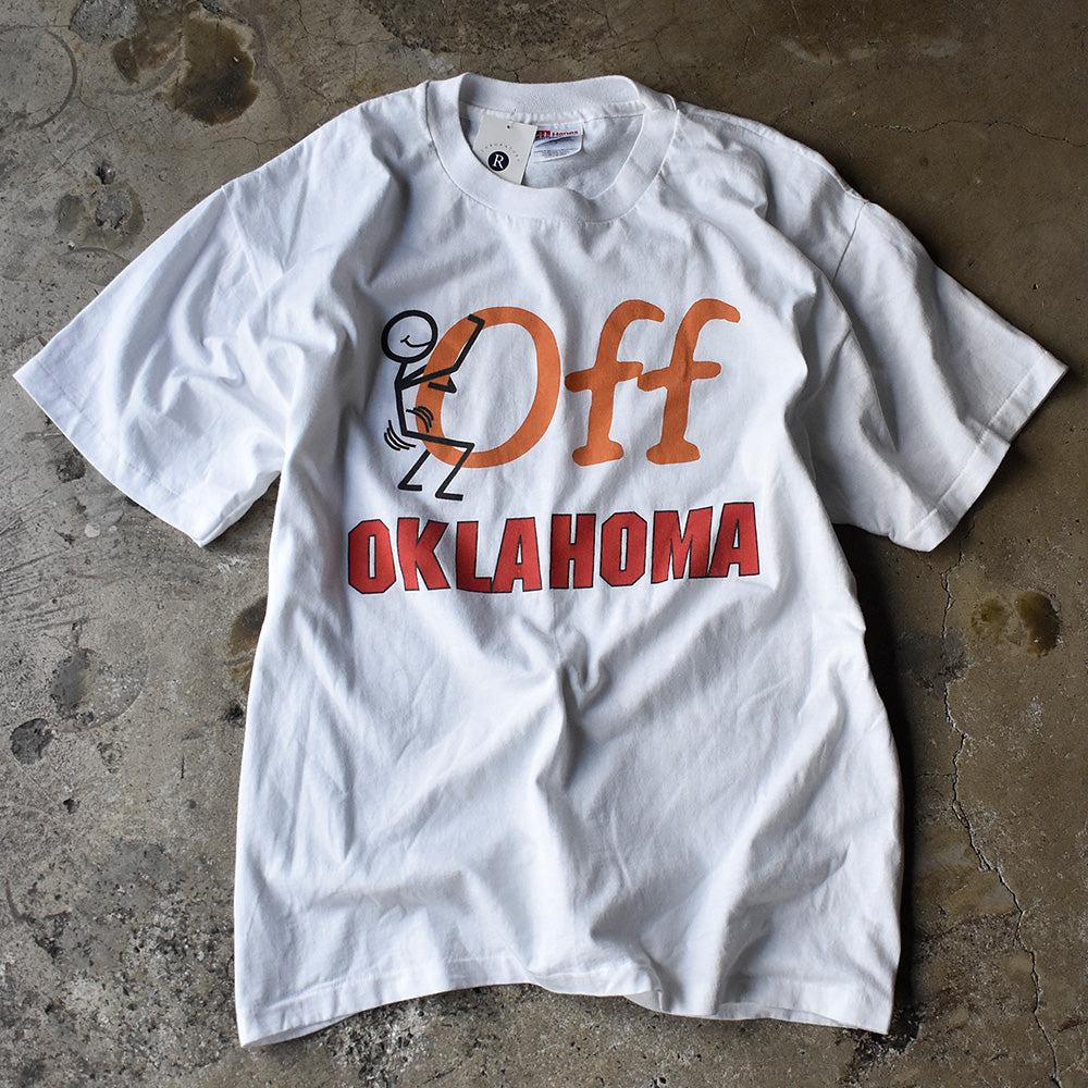 90's “F**K OFF OKLAHOMA“ Tシャツ 240519H