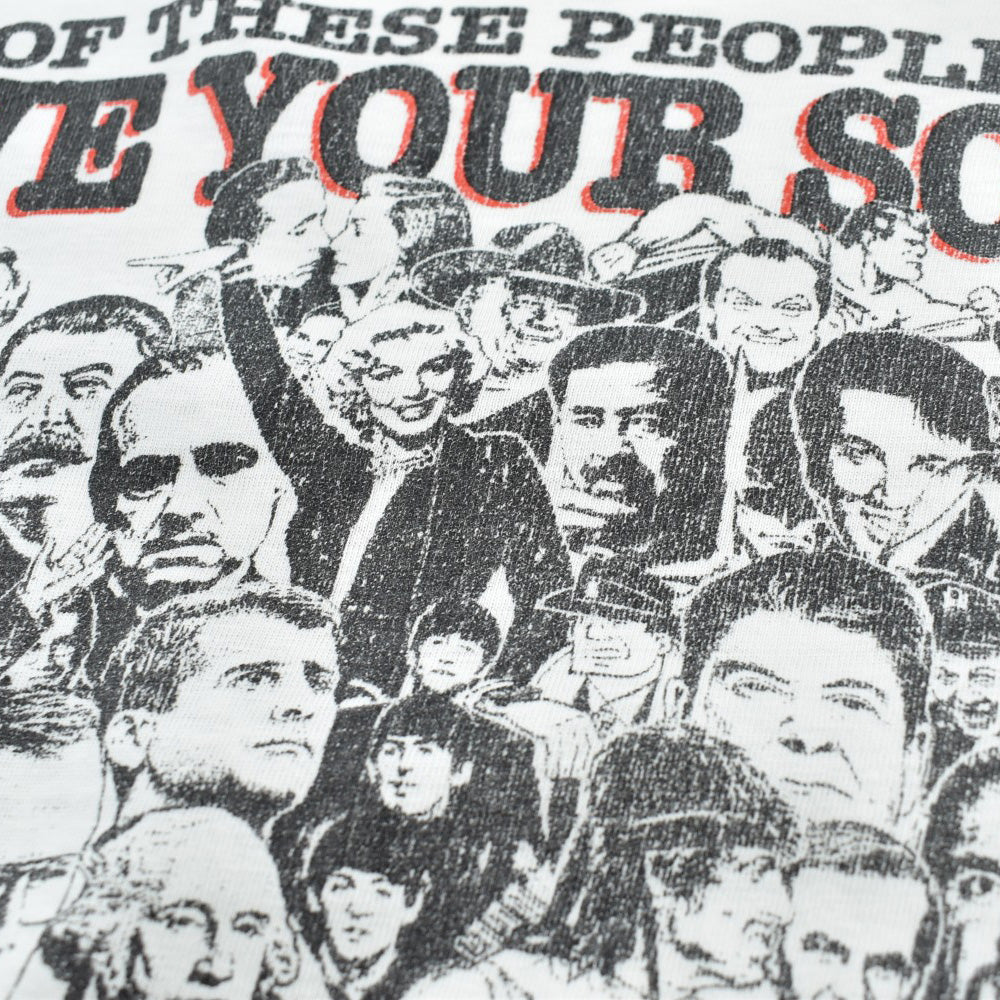 90's "SAVE YOUR SOUL" ジーザス 偉人コラージュ Tシャツ USA製 260915H