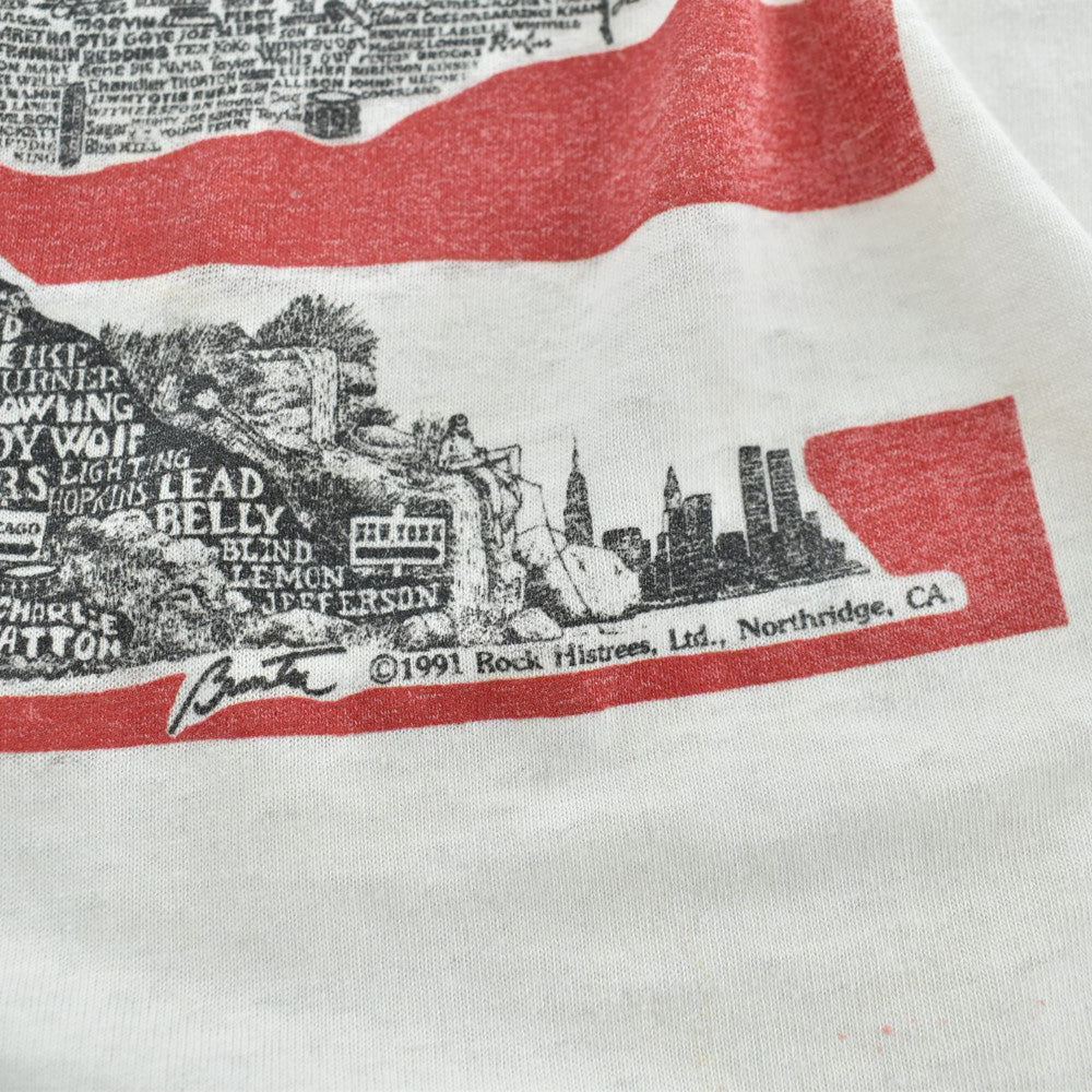 90's "AMERICA ROCKS" Family Tree ロックTシャツ 260508H
