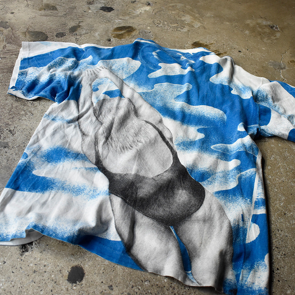 90's AOP！ “Swimsuit Women“ Tシャツ 250210HSGI