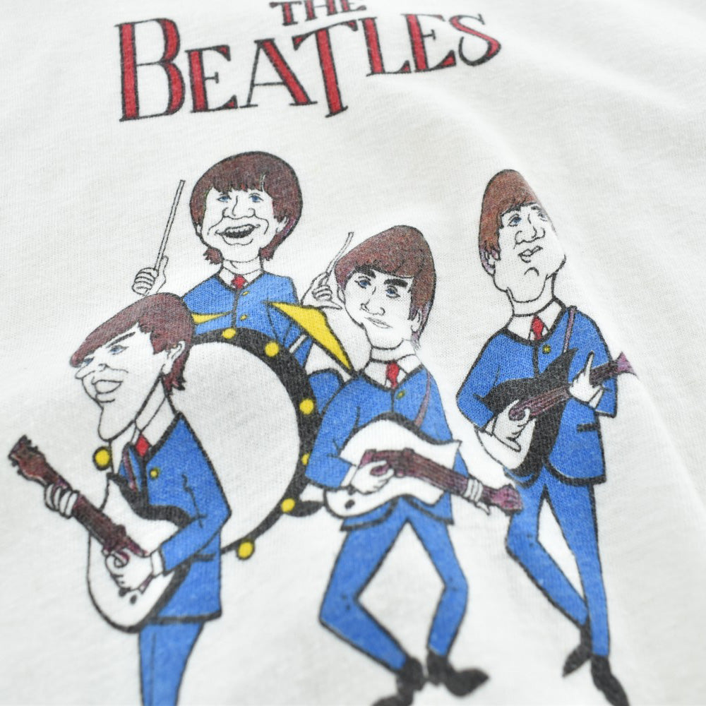 80's The Beatles キャラクター イラスト ロックTシャツ 260728H