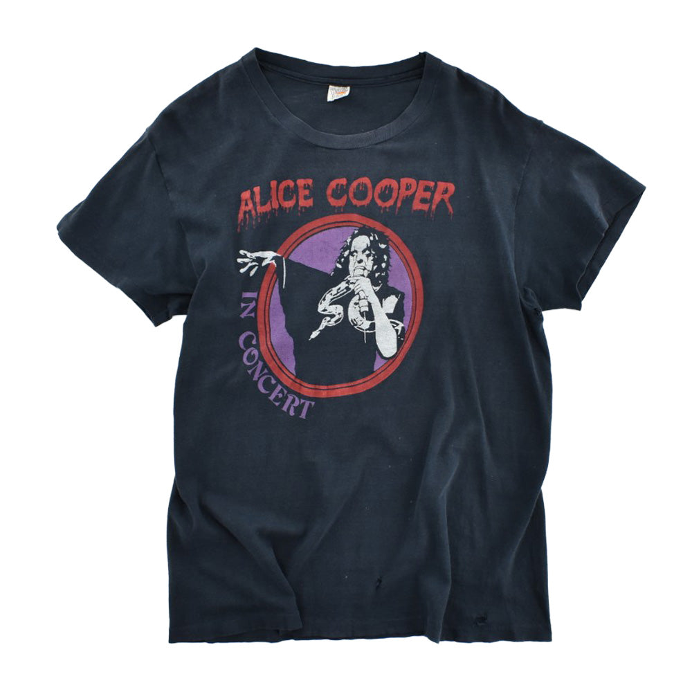 70's Alice Cooper "IN CONCERT" スネーク ロックTシャツ 260811H
