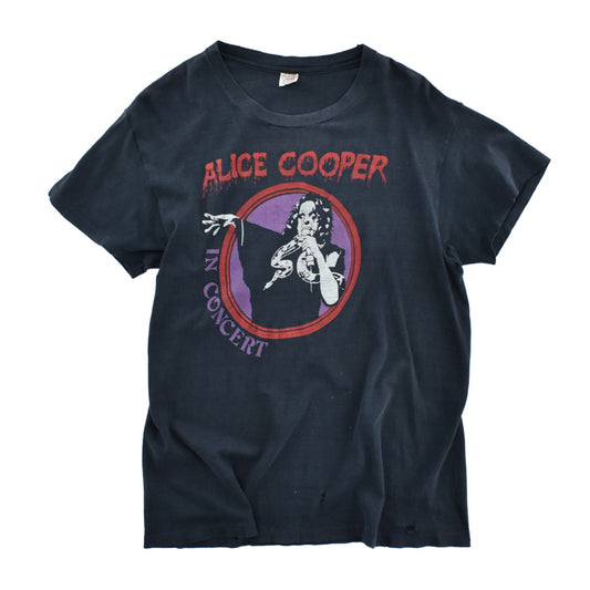 70's Alice Cooper "IN CONCERT" スネーク ロックTシャツ 260811H