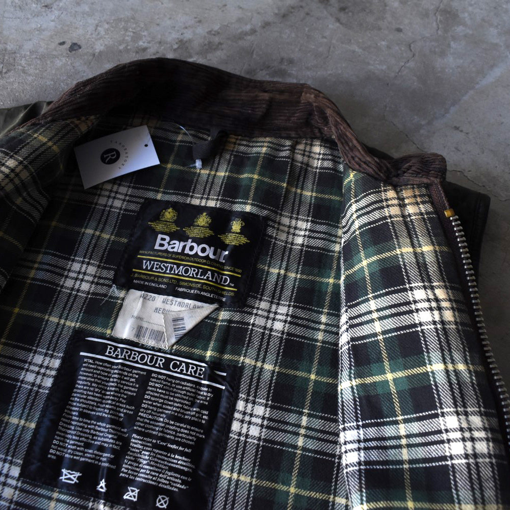 90’s 旧3ワラント Barbour “Westmorland” オイルドベスト 251202H