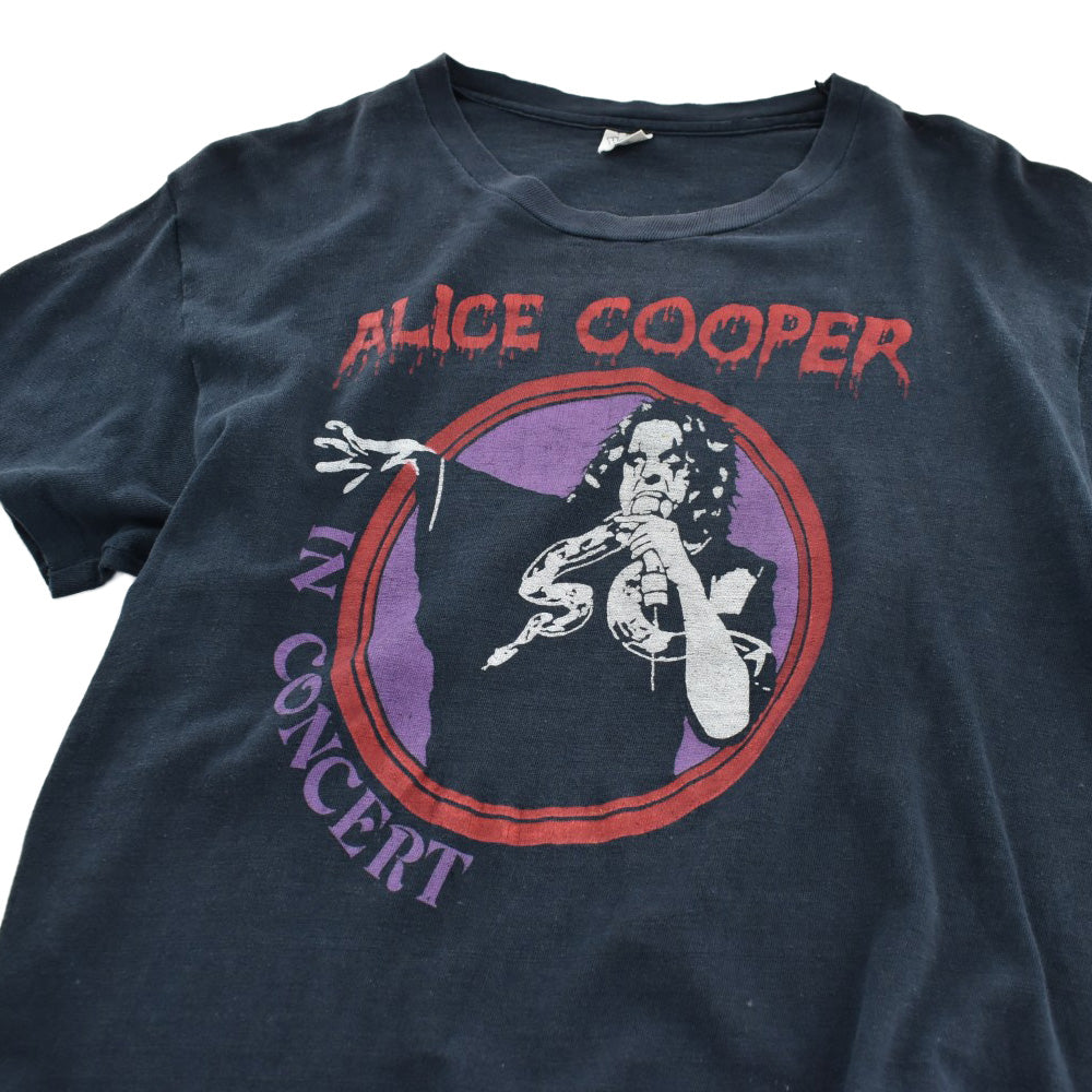 70's Alice Cooper "IN CONCERT" スネーク ロックTシャツ 260811H