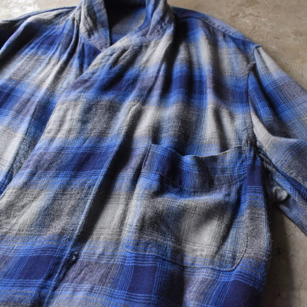 60’s オンブレチェック レーヨンガウン 251107H