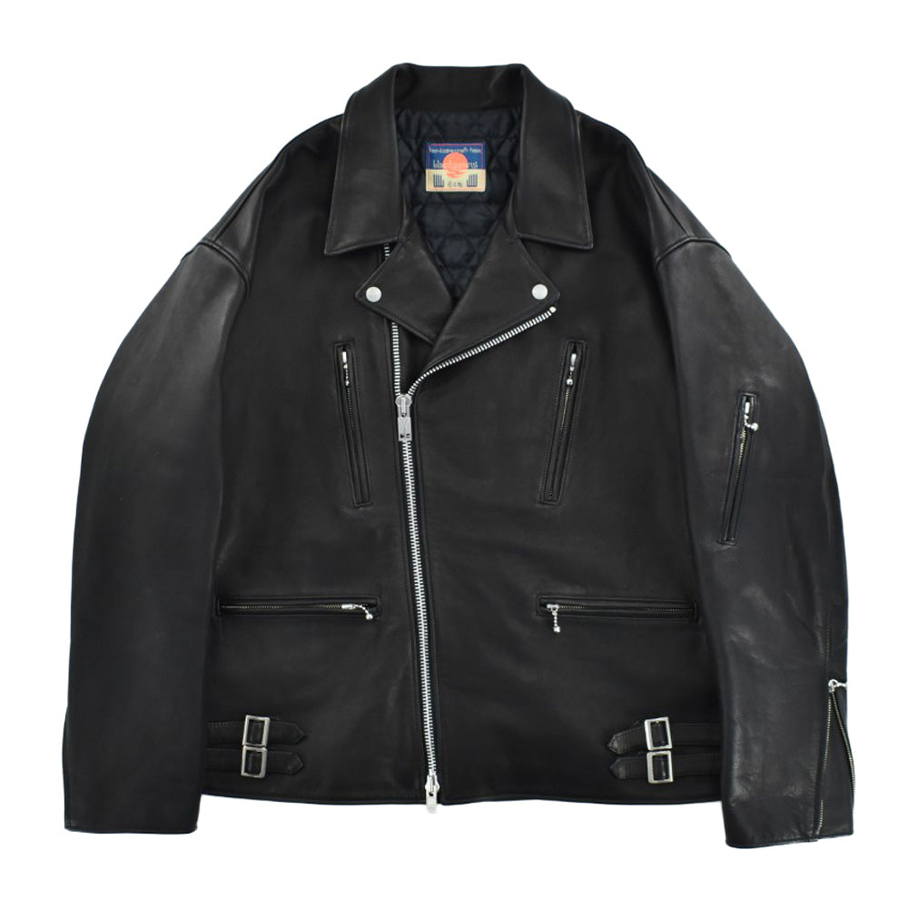 blackmeans  ビッグシルエット レザーダブルライダース 945-80TJ433-1 260918H