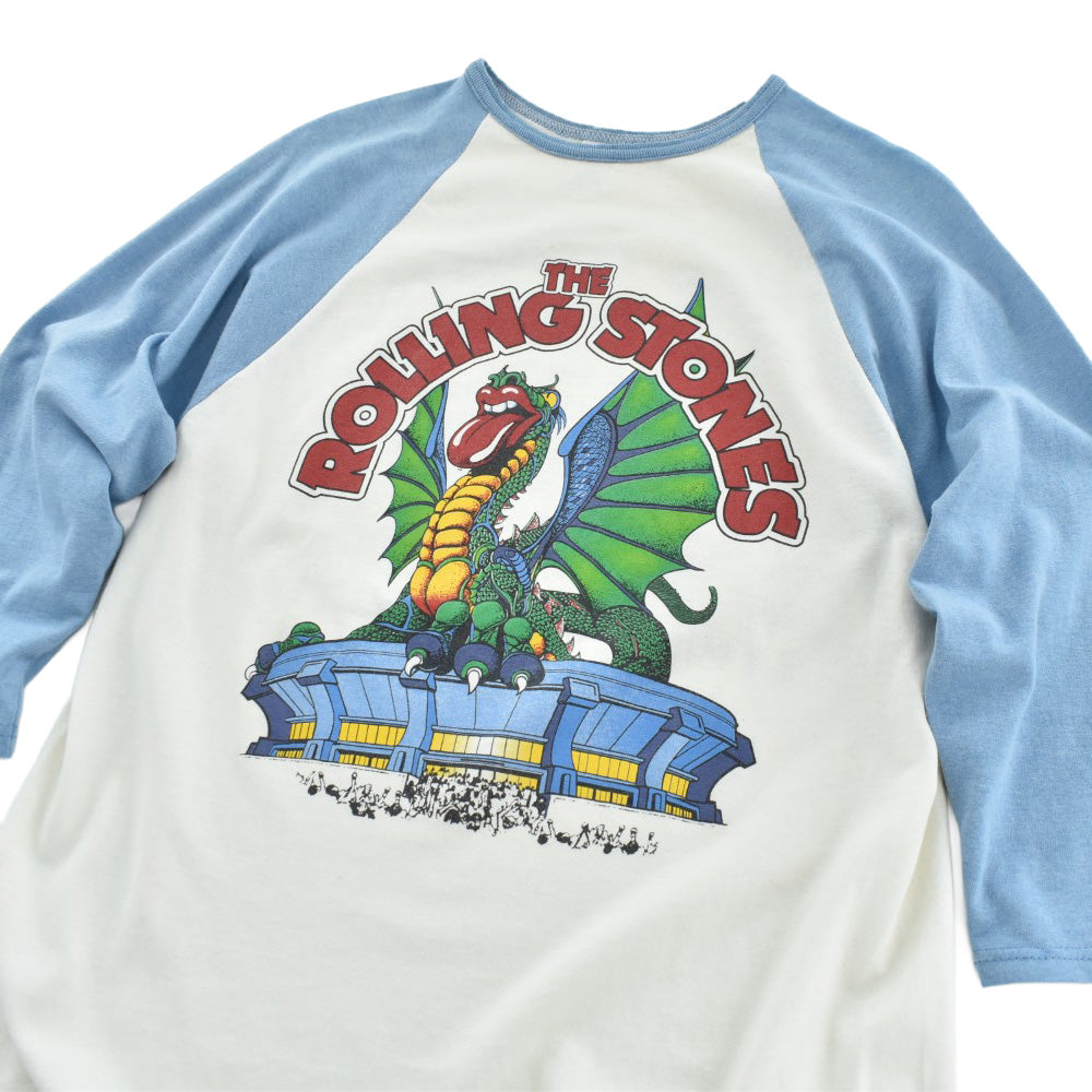 80’s The Rolling Stones "1981 American Tour" ラグラン ロックTシャツ USA製 260807HSH1