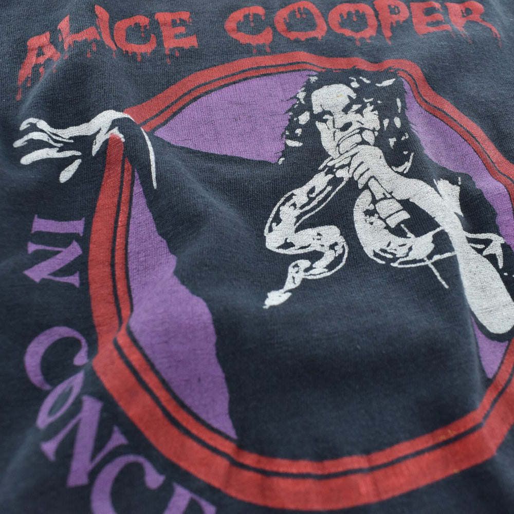 70's Alice Cooper "IN CONCERT" スネーク ロックTシャツ 260811H