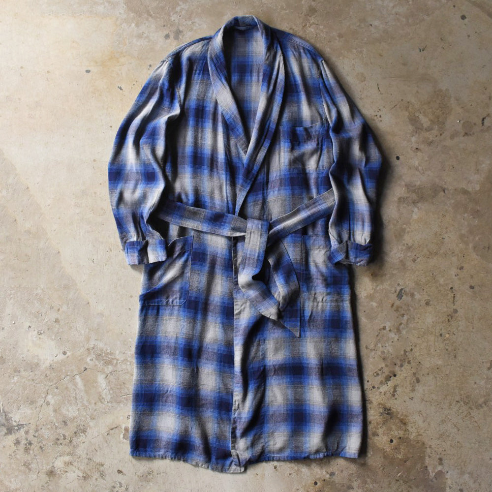 60’s オンブレチェック レーヨンガウン 251107H