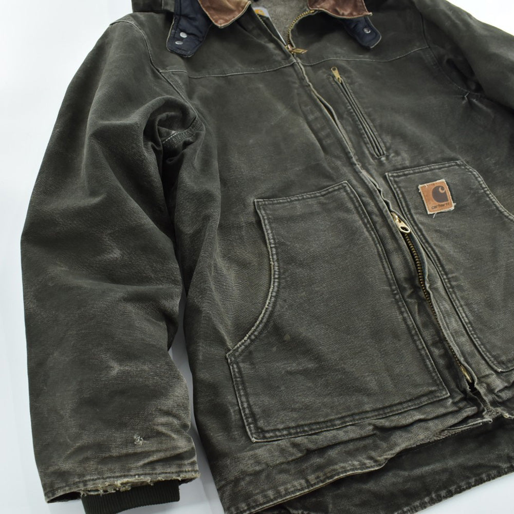 Y2K Carhartt C61 フード付き サンドストーン リッジコート MOSS 261023H