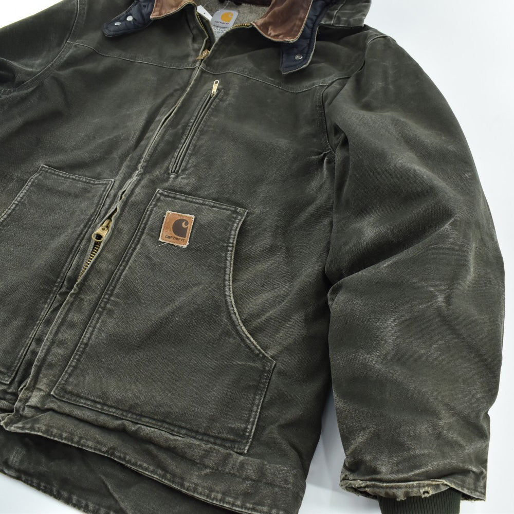 Y2K Carhartt C61 フード付き サンドストーン リッジコート MOSS 261023H
