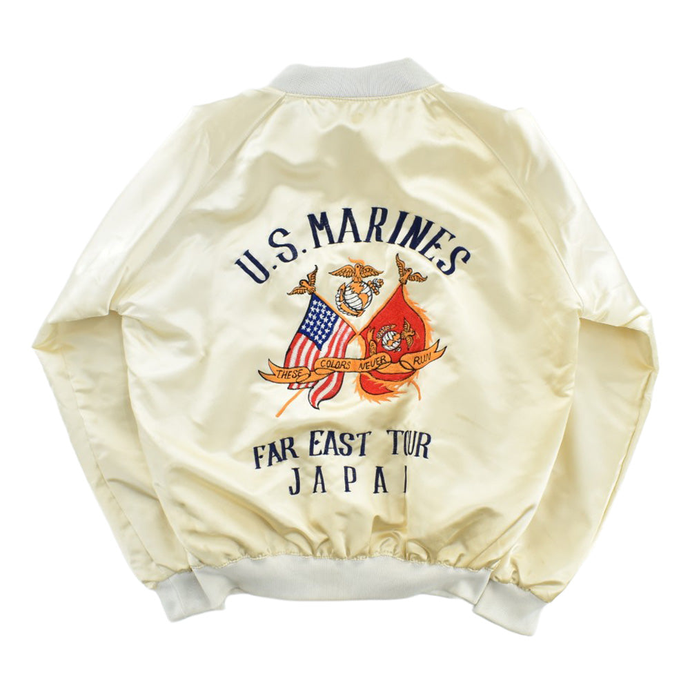 80's U.S. MARINES "FAR EAST TOUR JAPAN" スカジャン スーベニアジャケット 260804H