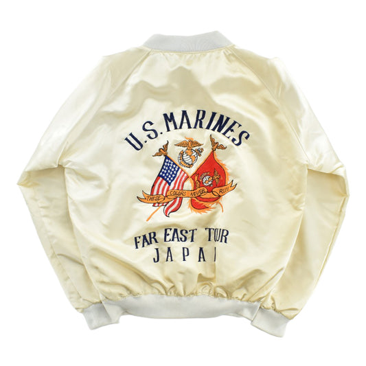80's U.S. MARINES "FAR EAST TOUR JAPAN" スカジャン スーベニアジャケット 260804H