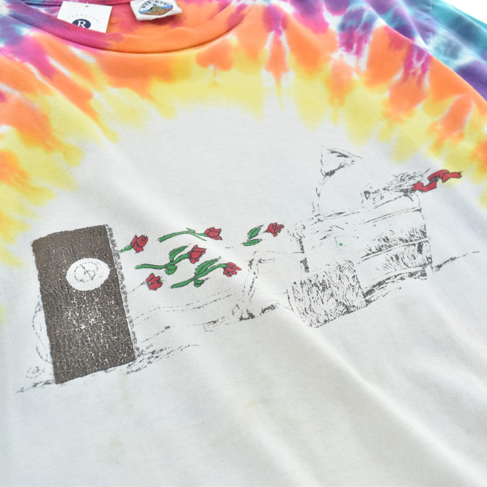 90's Grateful Dead "Is It Live... Or Is It Dead?" Maxell Memorex パロディ タイダイ ロックT USA製 260925H