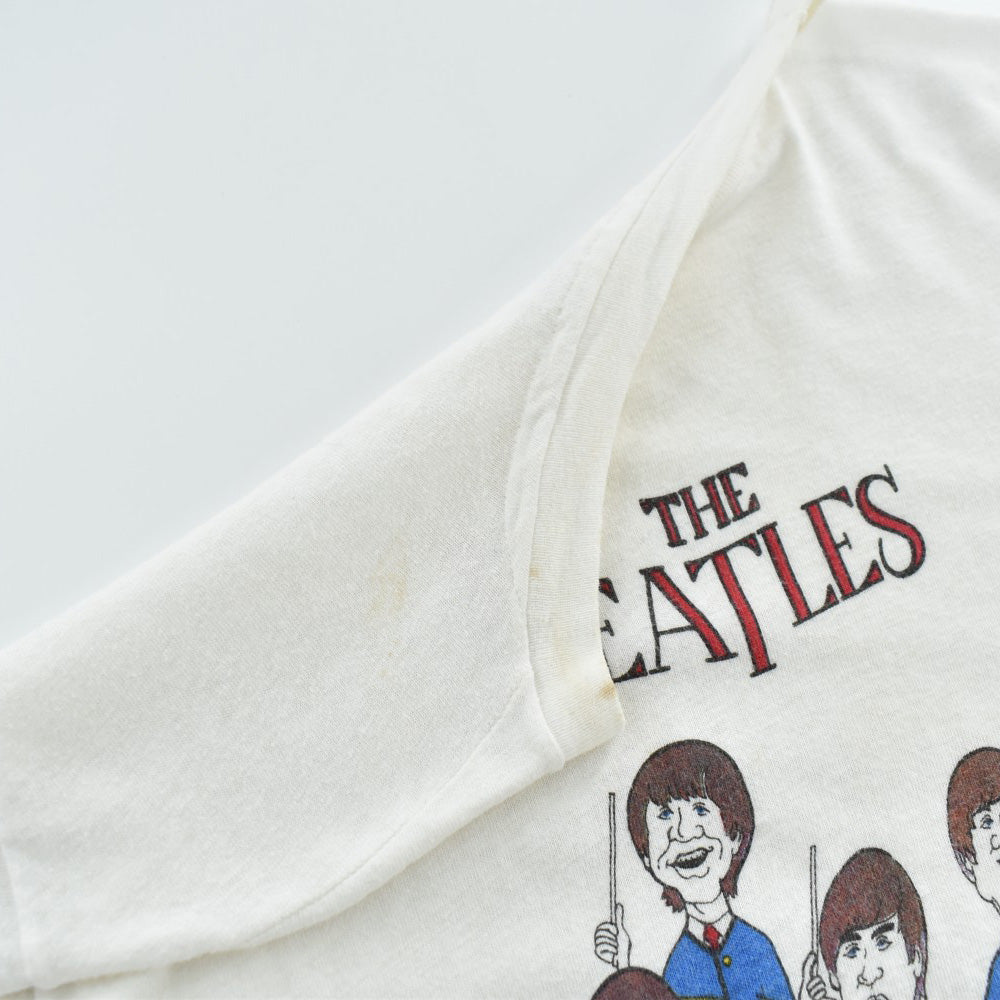 80's The Beatles キャラクター イラスト ロックTシャツ 260728H