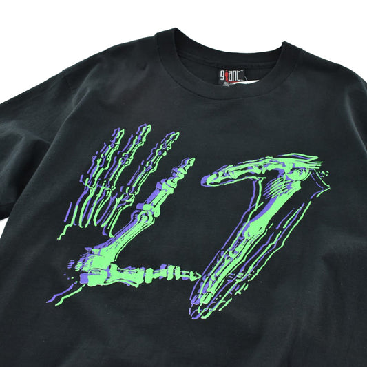90’s L7 スケルトンハンド グランジ ロックT USA製 261013HKK1