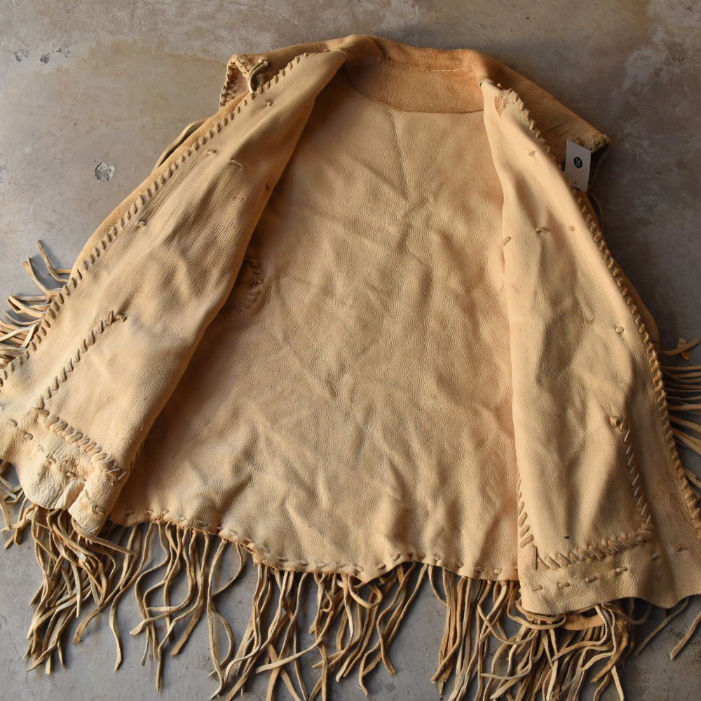 70’s ハンドクラフト ヒッピーレザージャケット 251205H