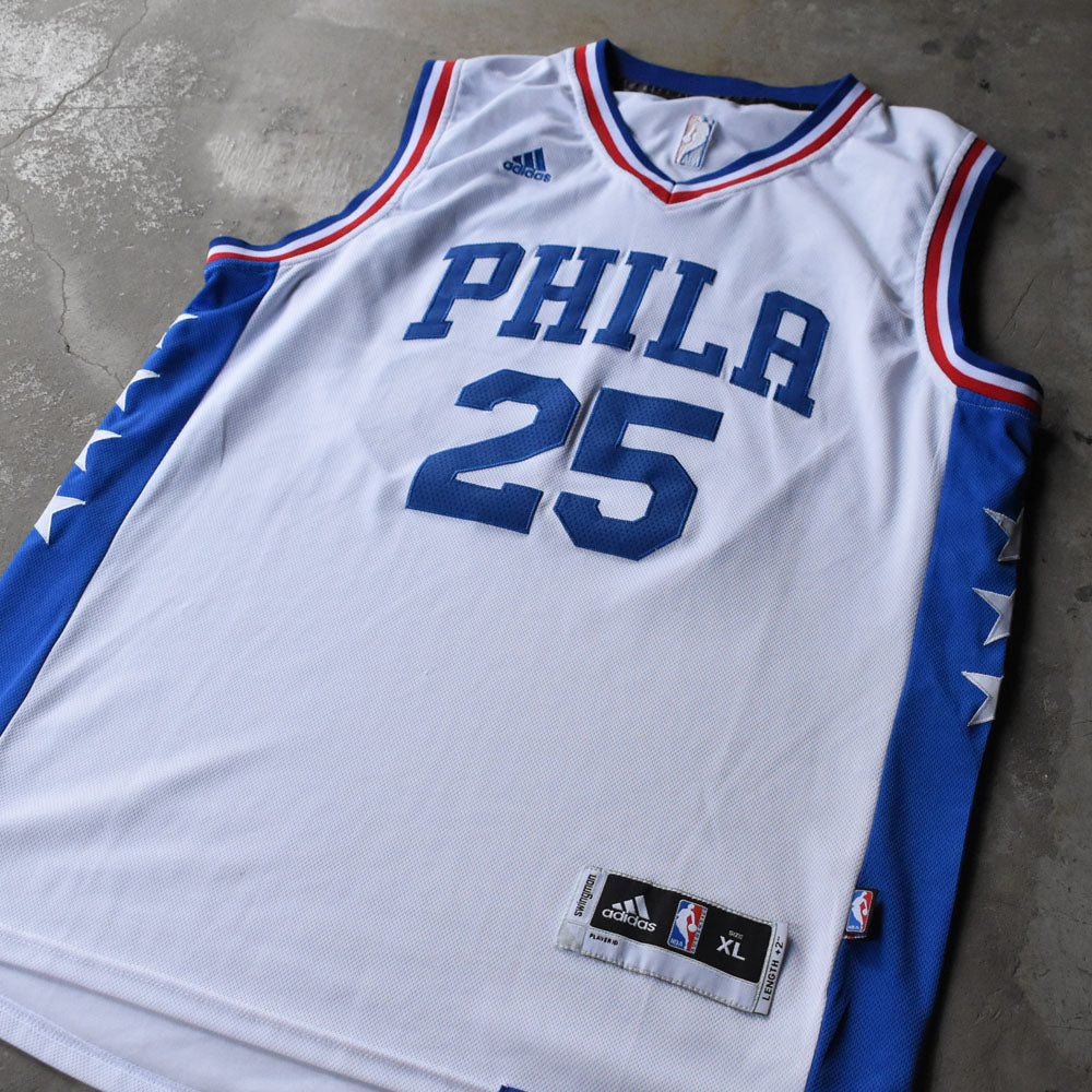 adidas “NBA Philadelphia 76ers / Ben Simmons #25“ バスケ ゲームシャツ 240706