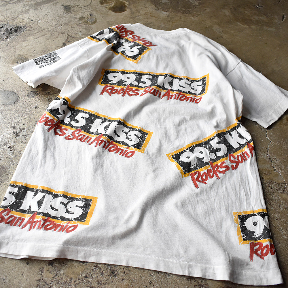 90's “99.5 KISS“ Radio マルチプリントTシャツ USA製 240820H