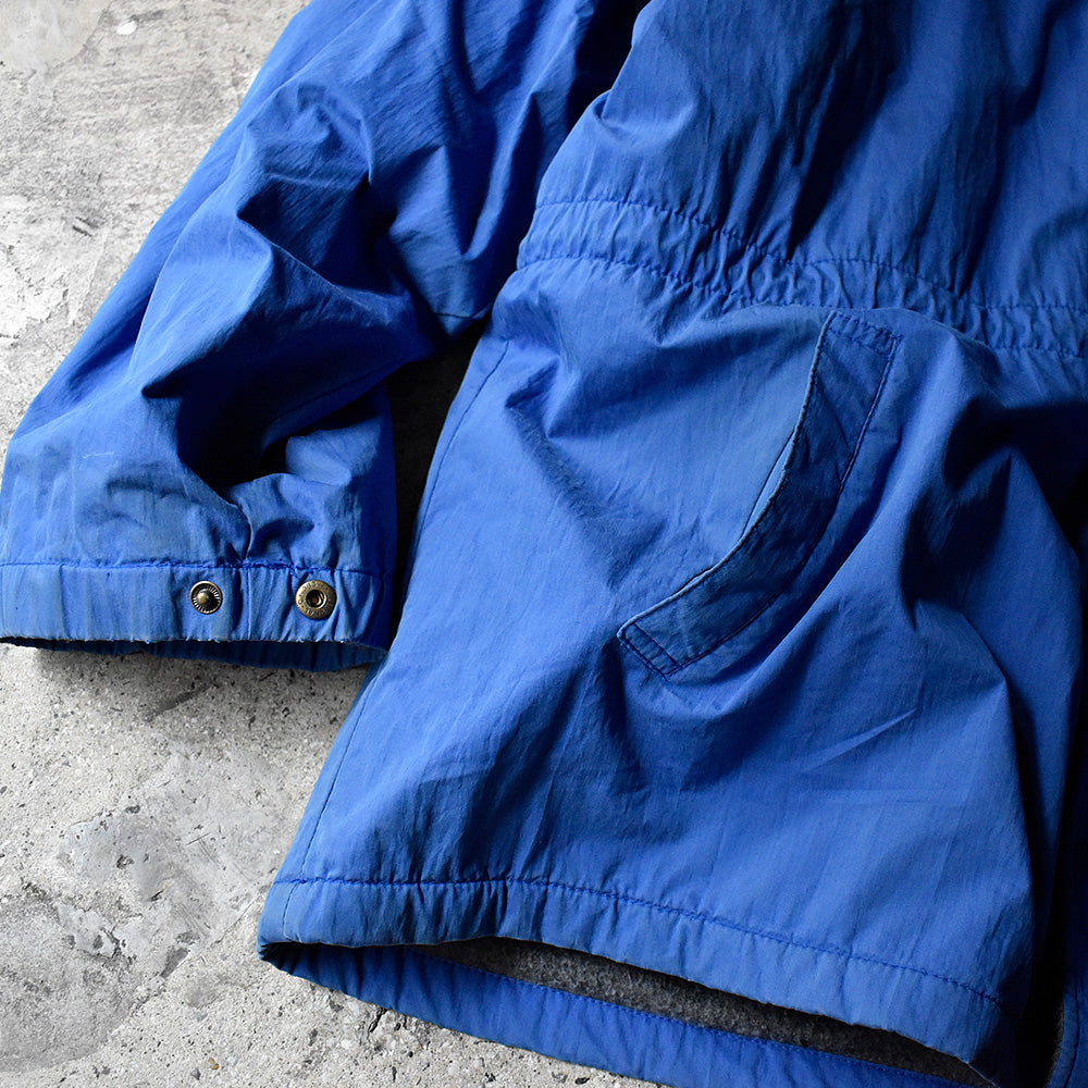 80's OLD GAP コットンナイロン フード付き フルジップジャケット フリースライナー 231216H