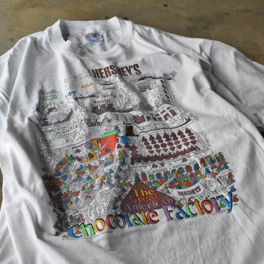 ハーシーズ チョコレート工場 企業Tシャツ 1991年 ヴィンテージ