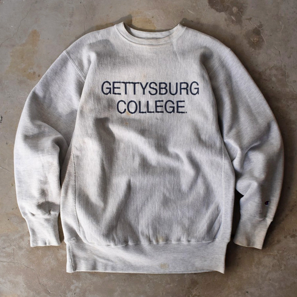 90’s Champion “GETTYSBURG COLLEGE” リバースウィーブ スウェット 251216H