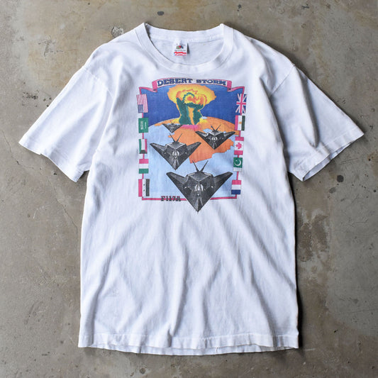 90’s Fruit of the Loom “desert storm” Tシャツ USA製 250517