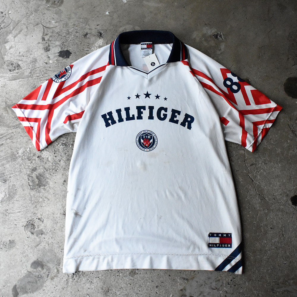 トミーヒルフィガー サッカーシャツ 1990年 USA製 ヴィンテージ