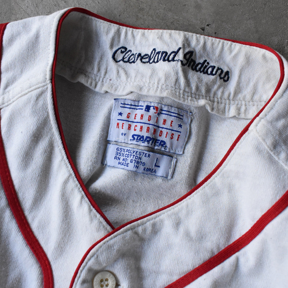 90’s STARTER “MLB Cleveland Indians” 1954復刻 ベースボールシャツ 250412