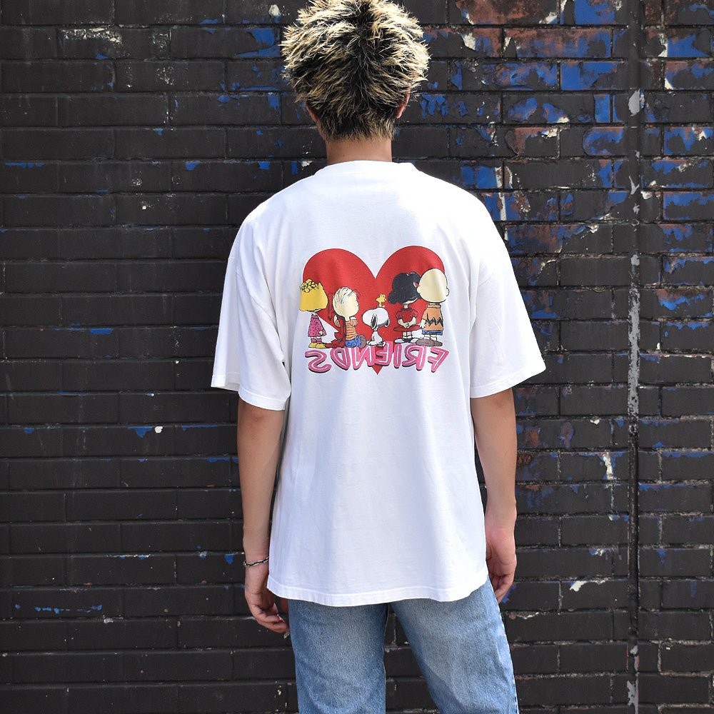 90's～ Peanuts “FRIENDS” 海外アニメ キャラ Tシャツ 250812H