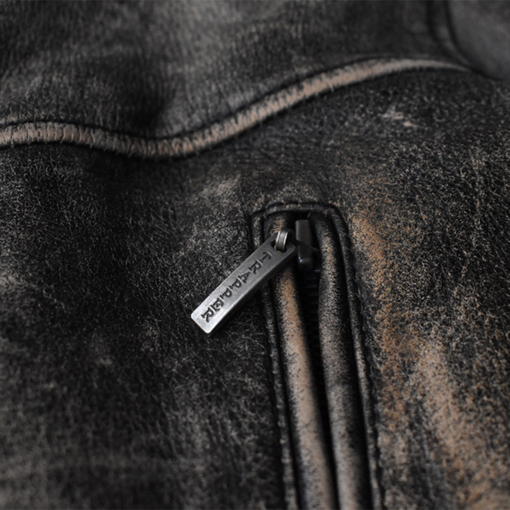 90’s Trapper レザージャケット カーコート 鬼フェード 251118H