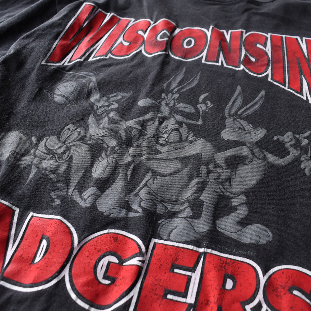 90’s Looney Tunes ”Wisconsin badgers” キャラクター Tシャツ 250515