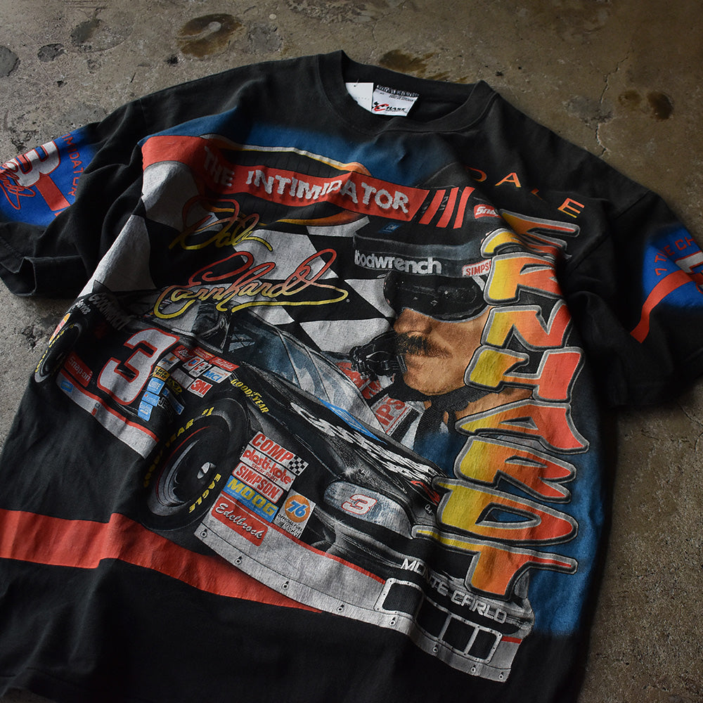 90's　AOP！　CHASE authentics　Racing Tee　USA製　230625H