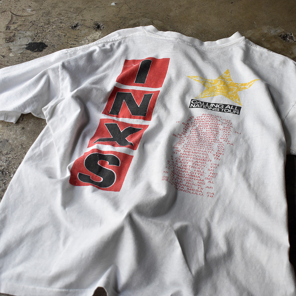 80's INXS “Calling All Nations” Tour Tシャツ 240319H
