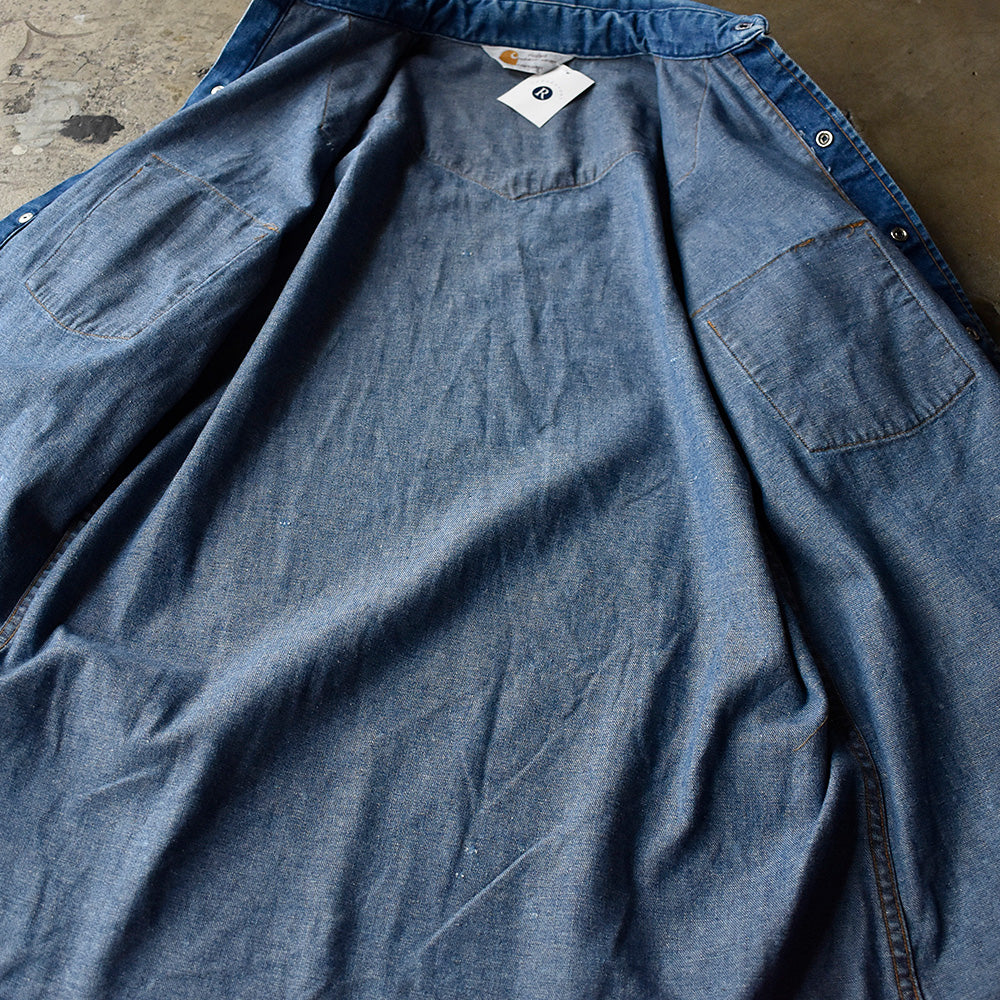 90's Carhartt デニムウエスタンシャツ 250618H