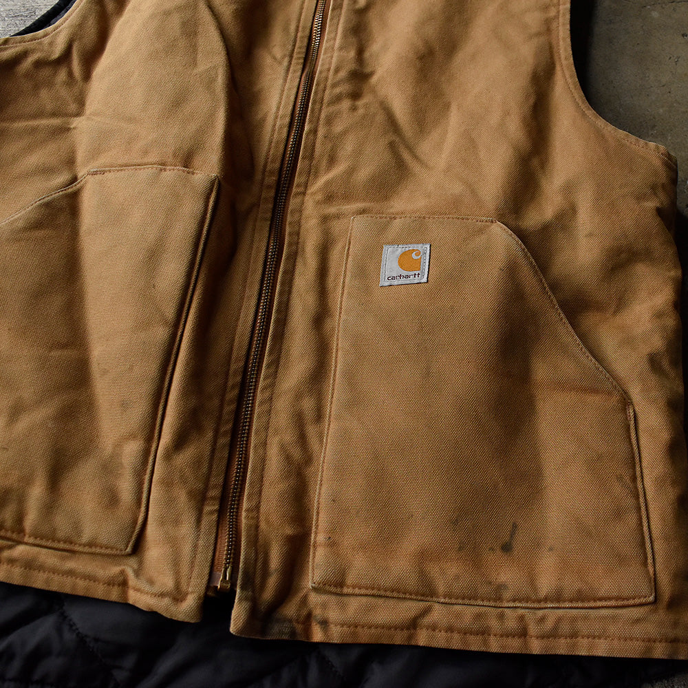 Y2K Carhartt ダックベスト キルティングライナー 230917H