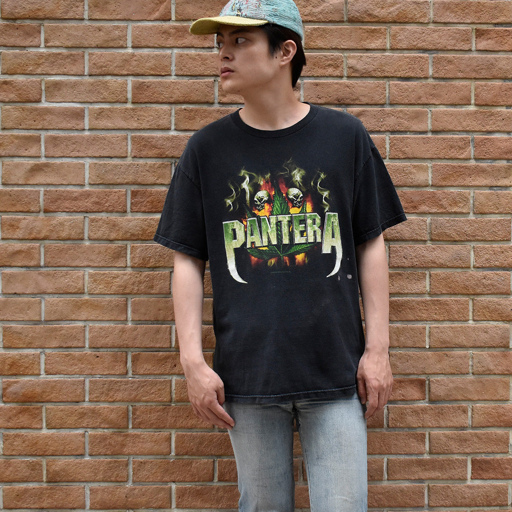 Y2K Pantera “Skull×Marijuana” Tシャツ 250627H