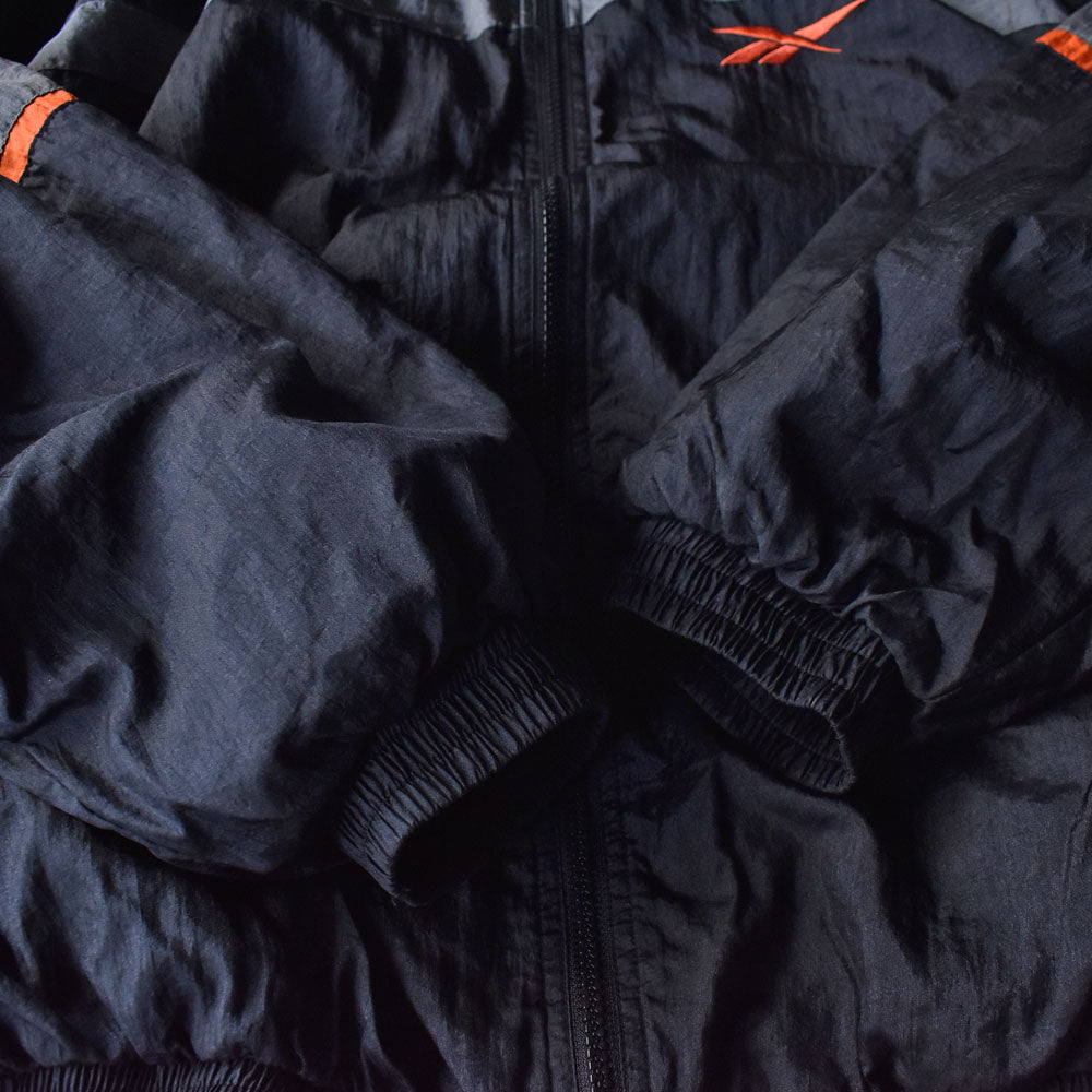 Y2K Reebok 裏地付き ナイロン トラックジャケット 240504