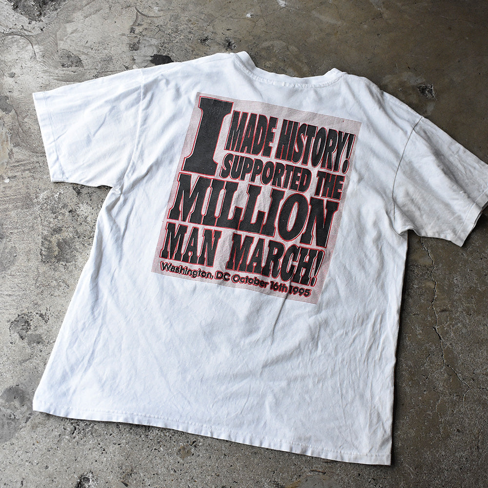 90's “MILLION MAN MARCH” Tシャツ 250715H