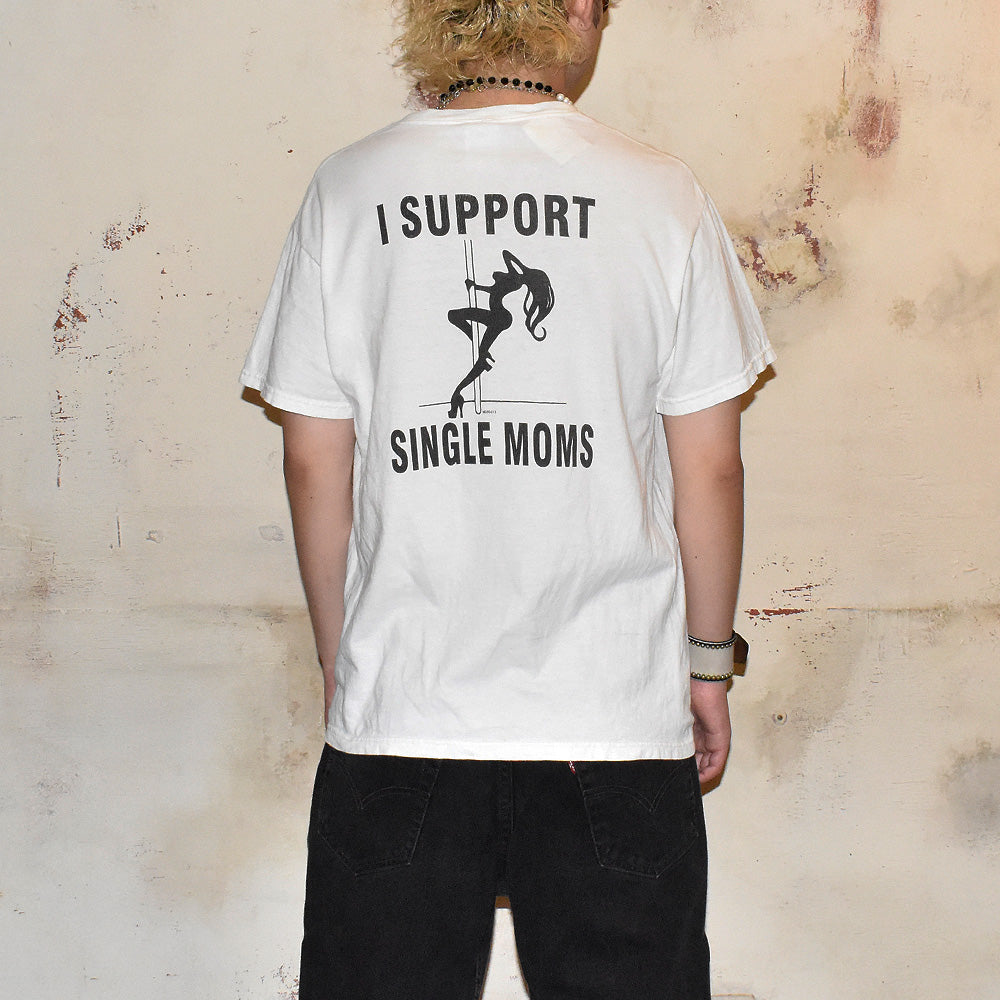Y2K “I SUPPORT SINGLE MOMS” Tシャツ 240831H